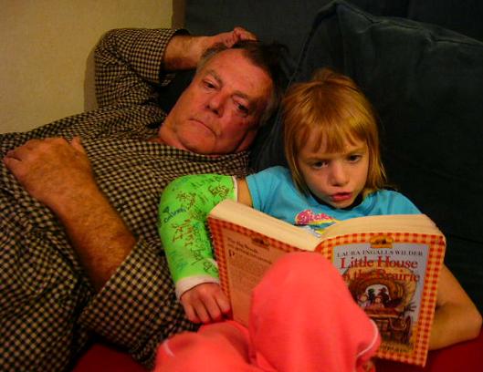 Reading_To_Dad_Age_8